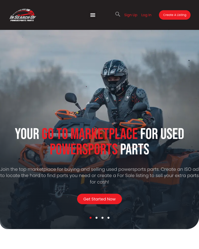 A peer marketplace for used powersports parts.