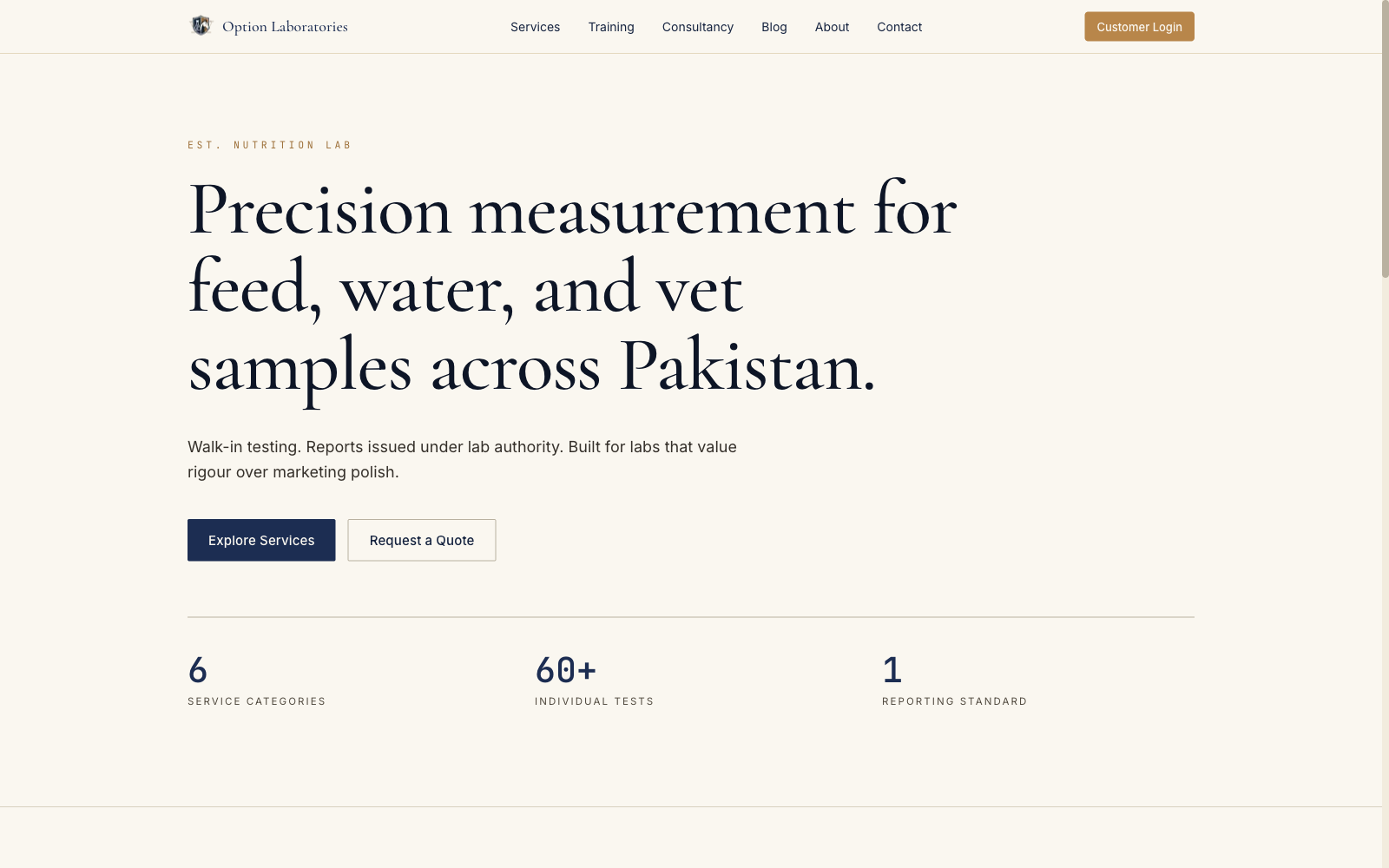 Digital home for a precision lab